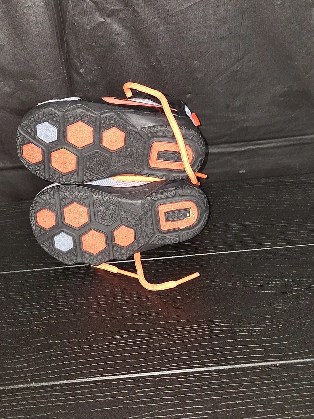 Nike Jordan Babys' Orange and Gray Athletic Sneakers Sz 5c